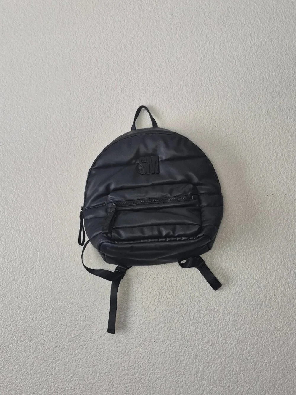 STEVE MADDEN Black Nylon Backpack  Travel School Gym